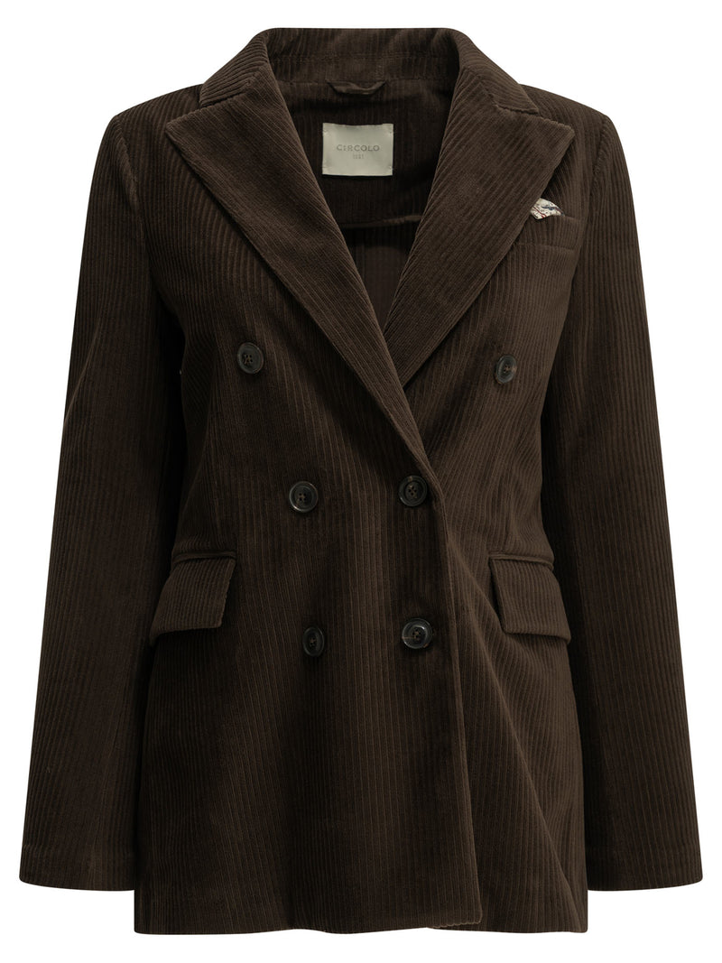 Circolo 1901 Circolo 1901 Cotton Blend Jacket Brown Women - World Class Fashion