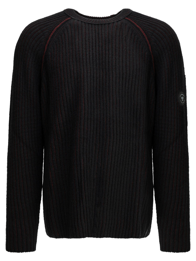 C.P. Company C.P. Company Lens Crew-neck Sweater Black Men - World Class Fashion