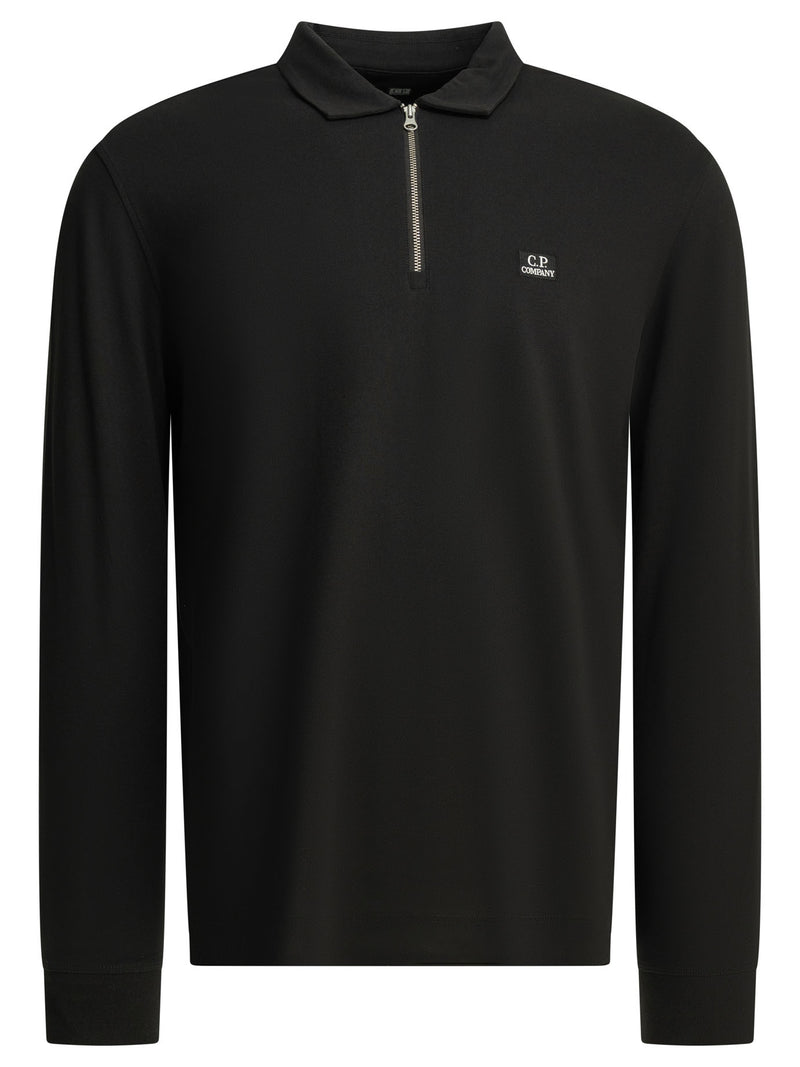C.P. Company C.P. Company Half-Zip Polo Shirt Black Men - World Class Fashion