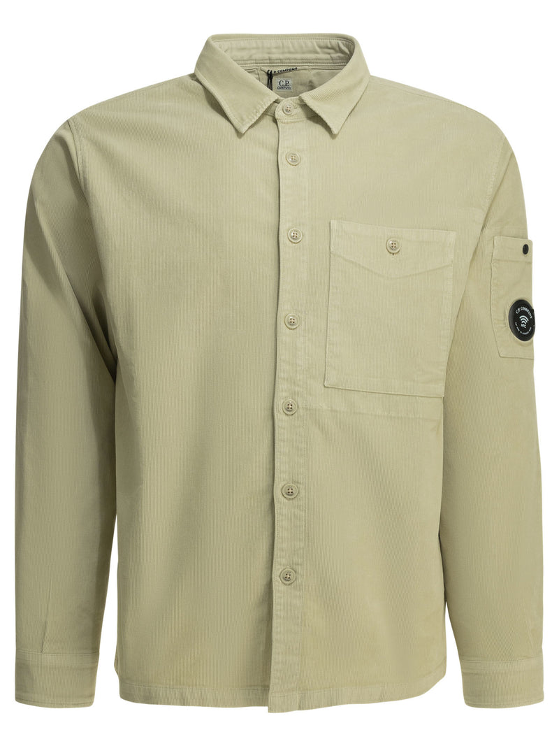 C.P. Company C.P. Company Corduroy Overshirt Jacket Beige - World Class Fashion