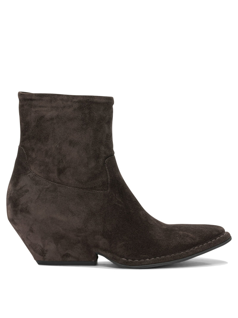 Del Carlo Del Carlo Women Leather Boots Brown - World Class Fashion