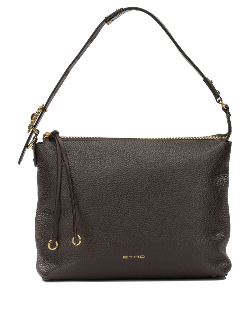 Etro Etro Rosette Medium Shoulder Bag Brown - World Class Fashion