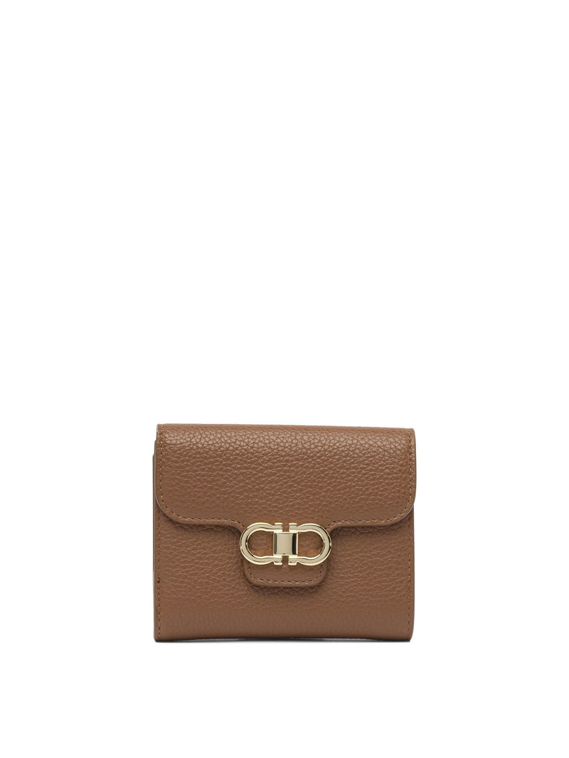 Ferragamo Ferragamo Gancini Wallet Brown Women - World Class Fashion