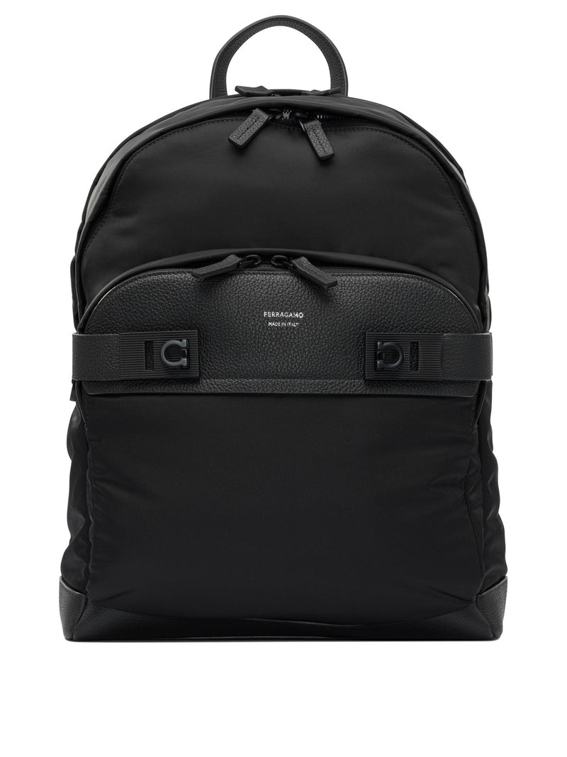 Ferragamo Ferragamo Gancini Casual Backpack Black - World Class Fashion