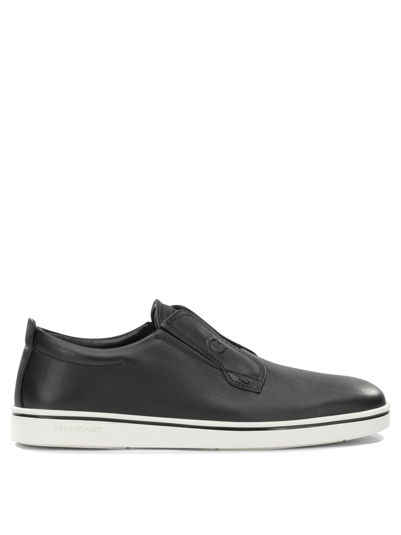 Ferragamo Ferragamo Alfie Zapatillas Negras sin Cordones para Hombre - World Class Fashion