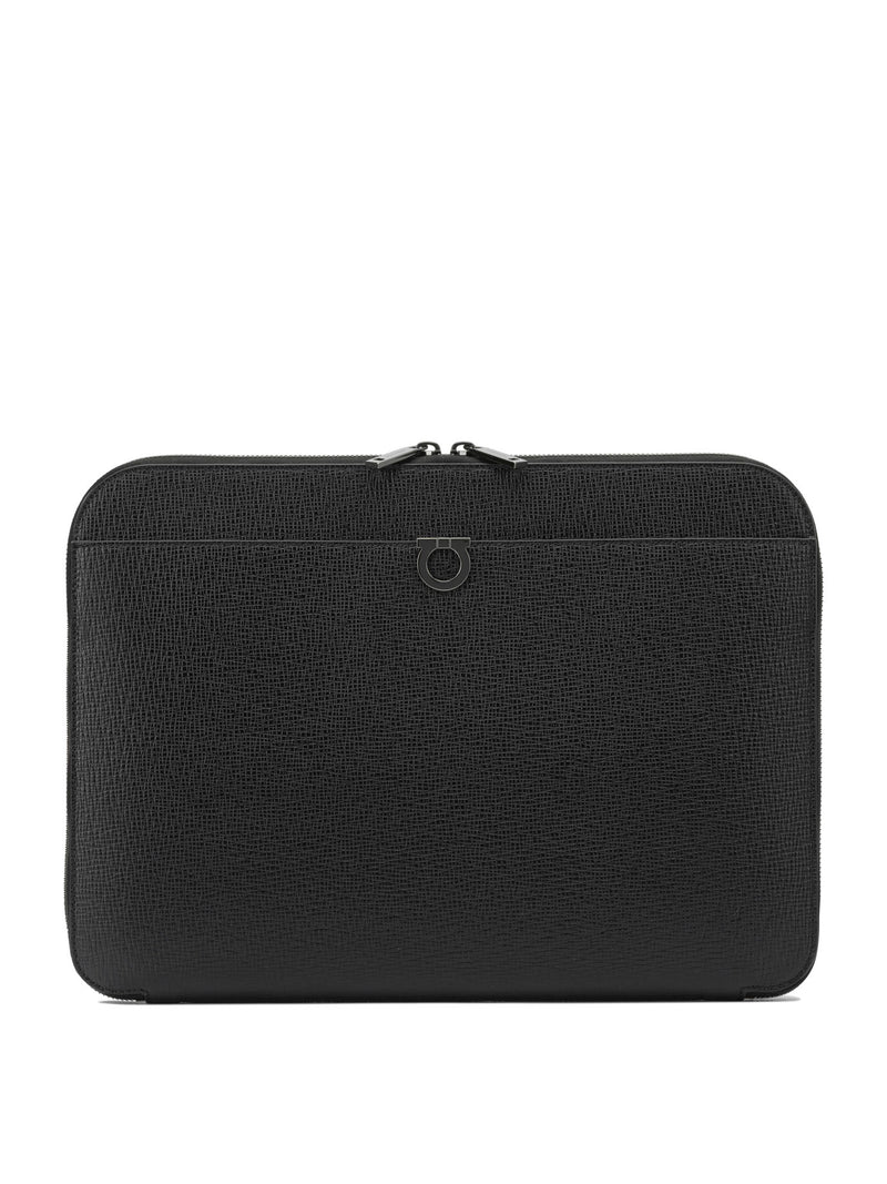 Ferragamo Ferragamo Gancini Men Beauty Case Black - World Class Fashion