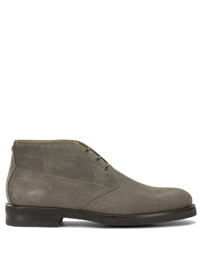 Ferragamo Ferragamo Settimo Lace-up Ankle Boots Grey - World Class Fashion