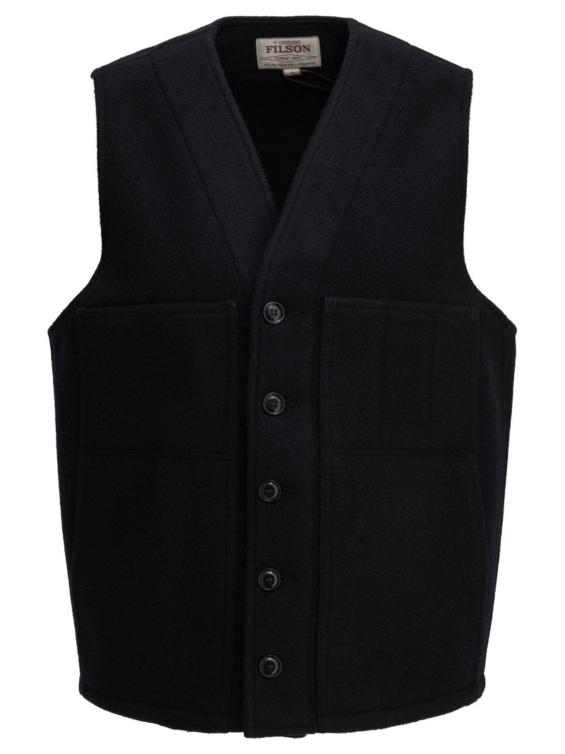 Filson Filson Mackinaw Sleeveless Jacket Blue - World Class Fashion