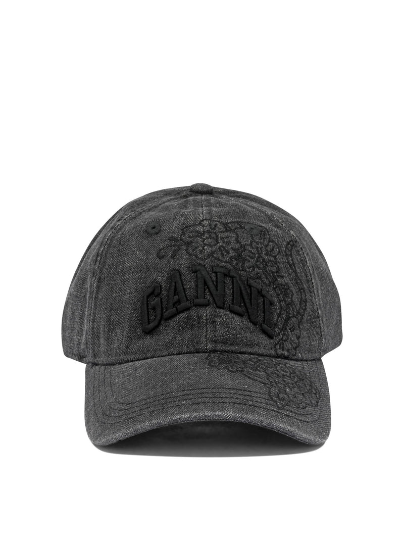 Ganni Ganni Denim Baseball Cap - World Class Fashion