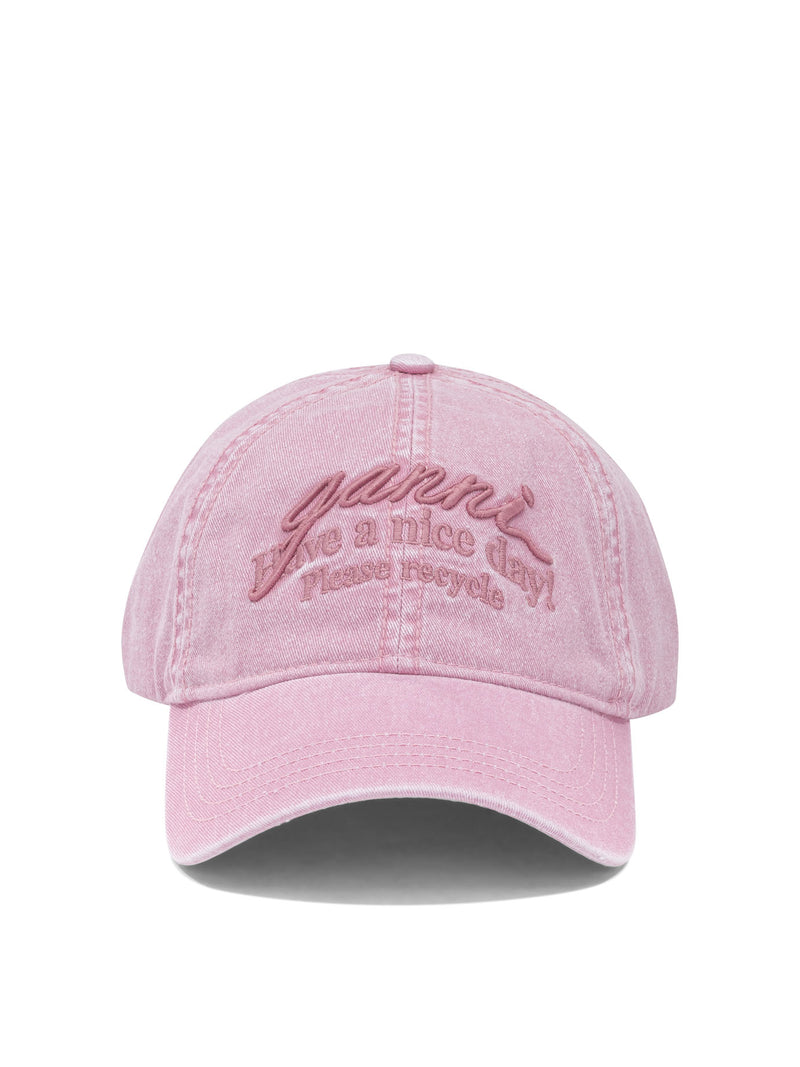 Ganni Ganni Baseball Cap With Logo - World Class Fashion