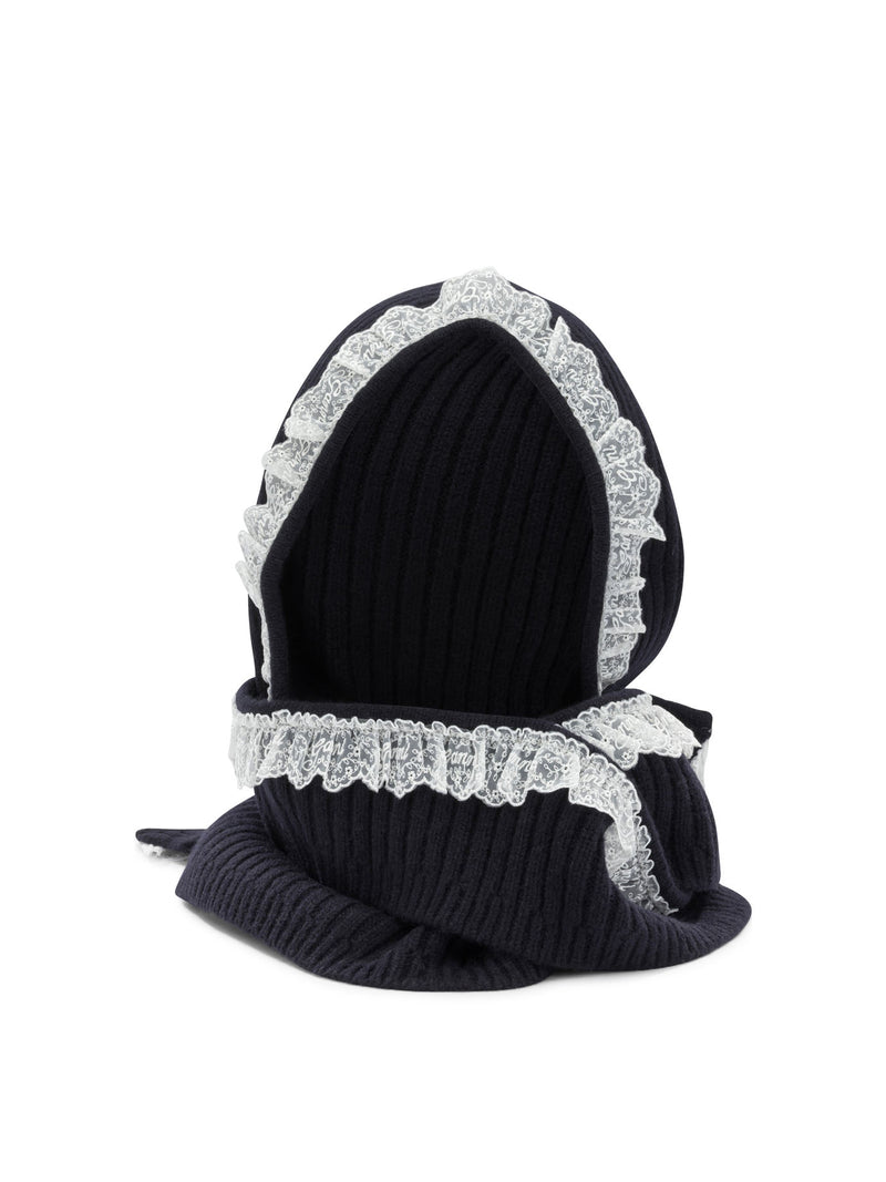 Ganni Ganni Wool Balaclava Blue Women - World Class Fashion