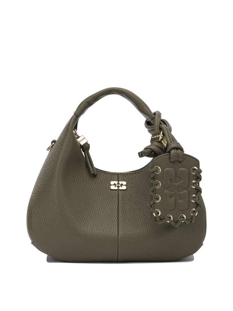 Ganni Ganni Hobo Small Handbag Green - World Class Fashion