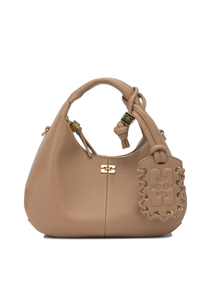 Ganni Ganni Hobo Small Hand Bag Brown - World Class Fashion