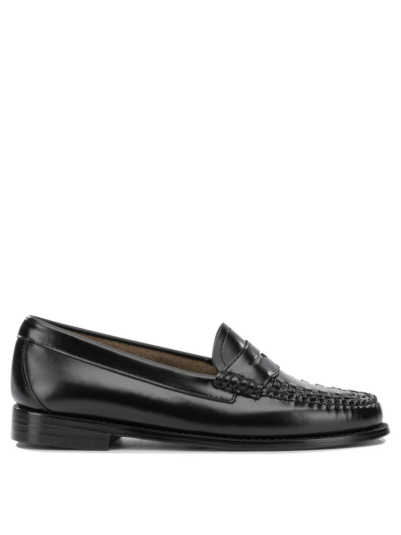 G.h. Bass & Co. G.h. Bass & Co. Weejuns Penny Weave Loafers Black - World Class Fashion