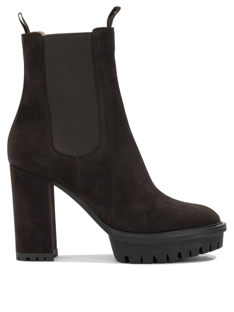 Gianvito Rossi Gianvito Rossi Barry Pull-on Ankle Boots Brown - World Class Fashion