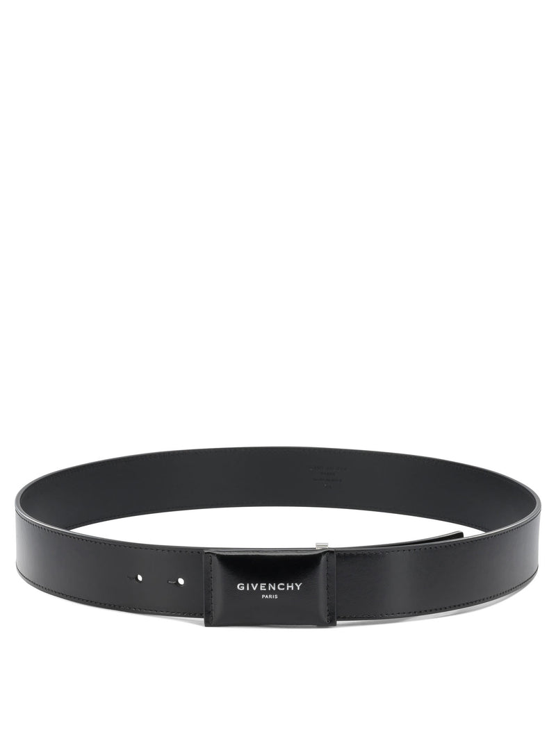 Givenchy Givenchy Antigonia Cinturón de Cuero Negro Hombre - World Class Fashion