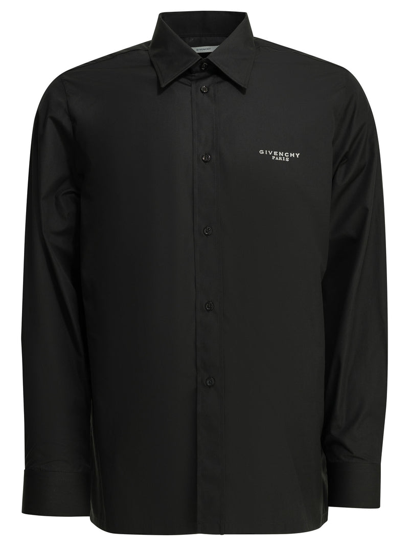 Givenchy Givenchy Logo Casual Shirt Black Men - World Class Fashion