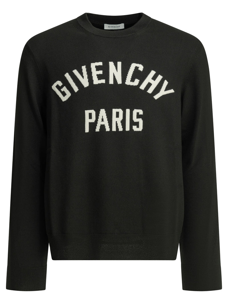 Givenchy Givenchy Couture Seam Crew-neck Sweater Black - World Class Fashion