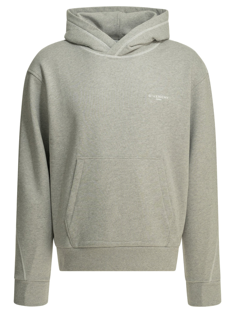 Givenchy Sudadera con capucha Givenchy Couture Seam gris para hombre - World Class Fashion