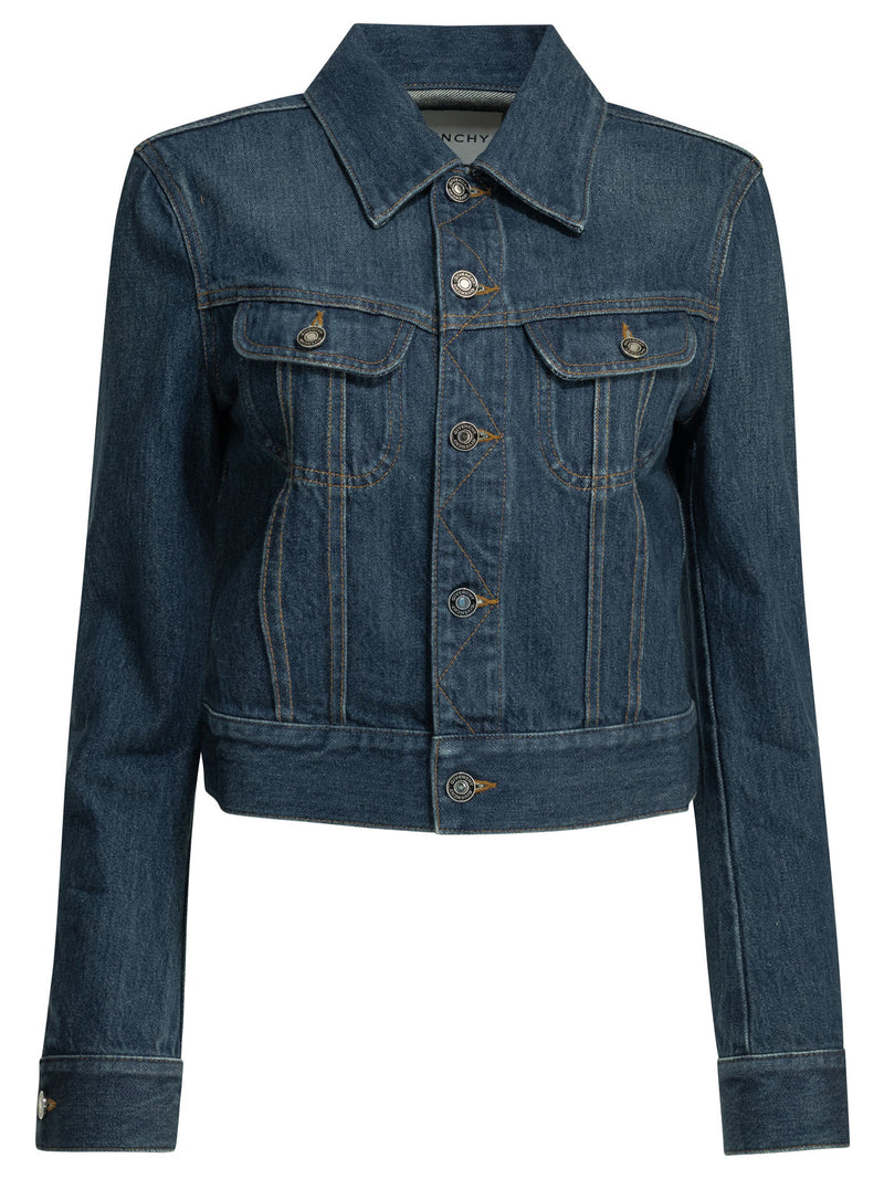 Givenchy Chaqueta vaquera Givenchy Regular para mujer, color azul - World Class Fashion