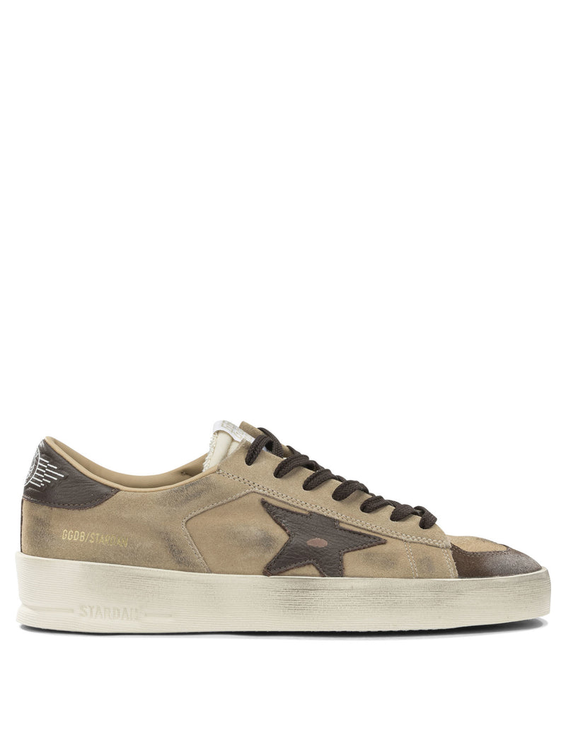 Golden Goose Golden Goose Stardan Low-top Sneakers Beige - World Class Fashion