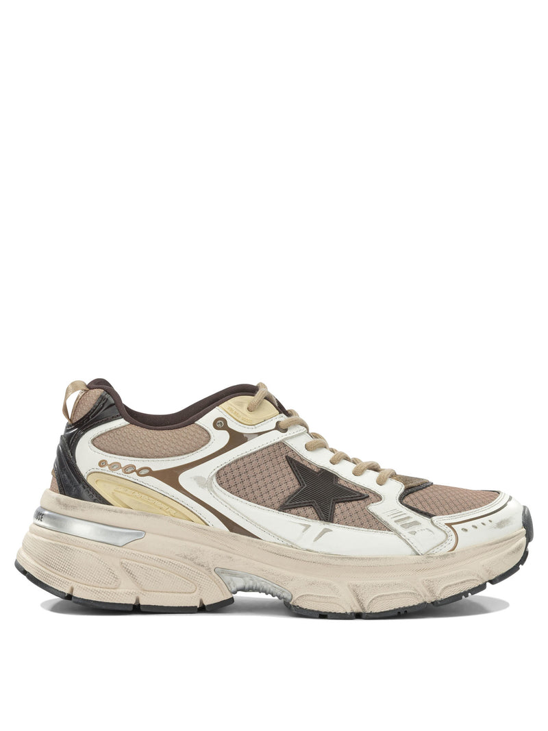 Golden Goose Golden Goose Lightstar Low-top Sneakers Beige - World Class Fashion
