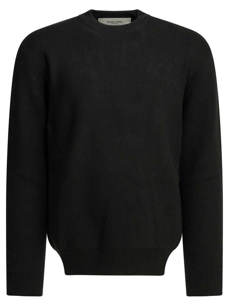 Golden Goose Golden Goose Golden Crewneck Sweater Black Men - World Class Fashion