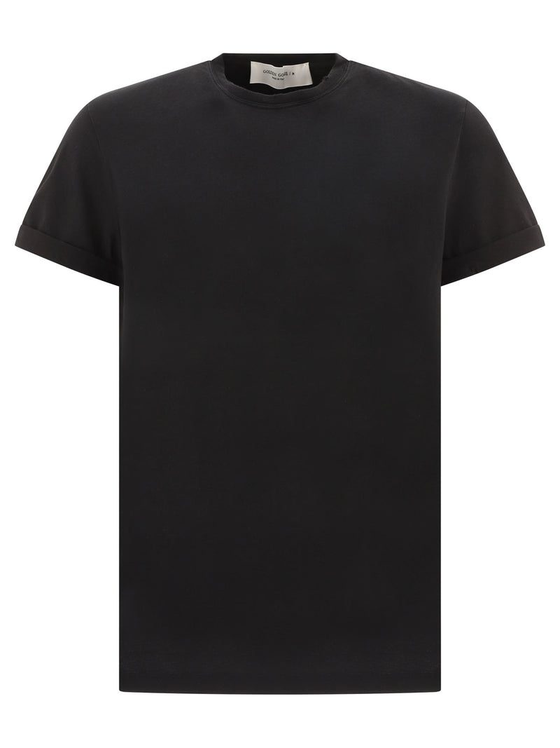 Golden Goose Golden Goose Golden Crewneck T-shirt Black - World Class Fashion
