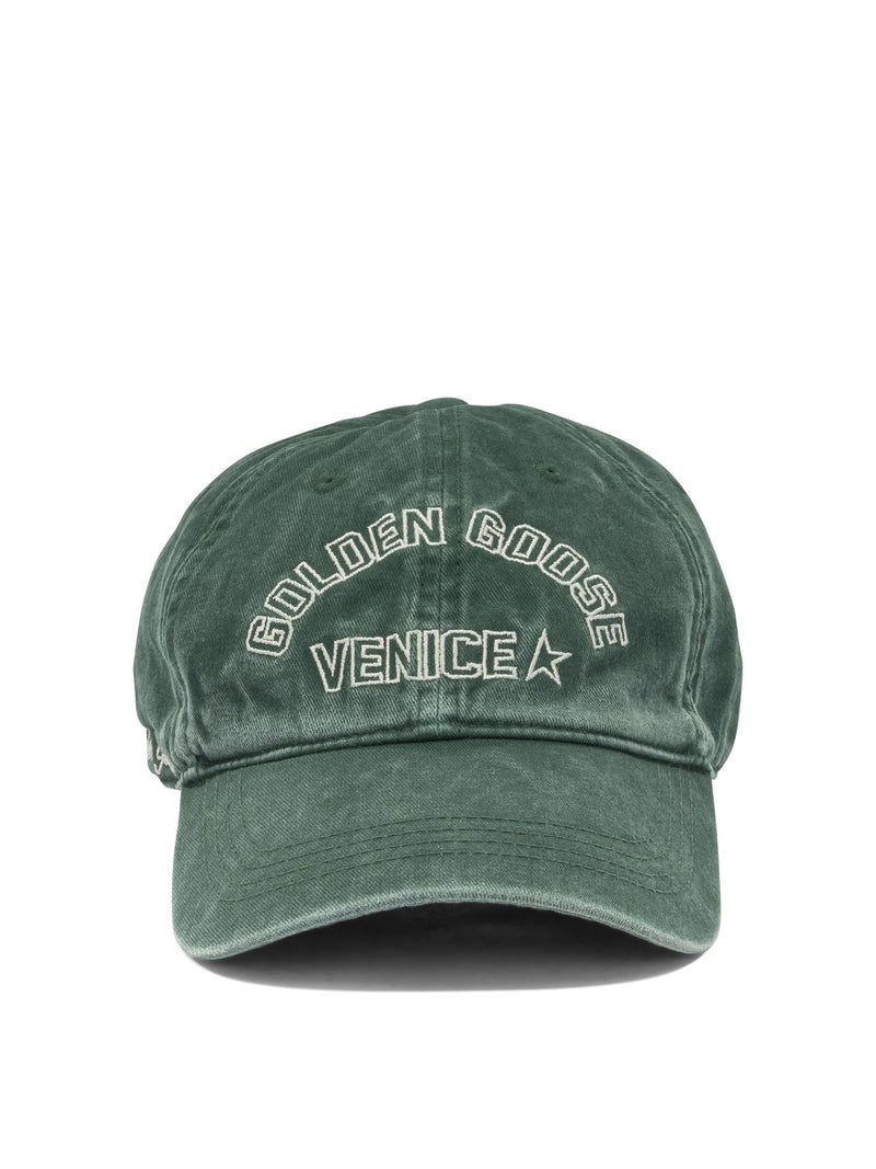 Golden Goose Golden Goose Golden Venice Baseball Cap Green - World Class Fashion