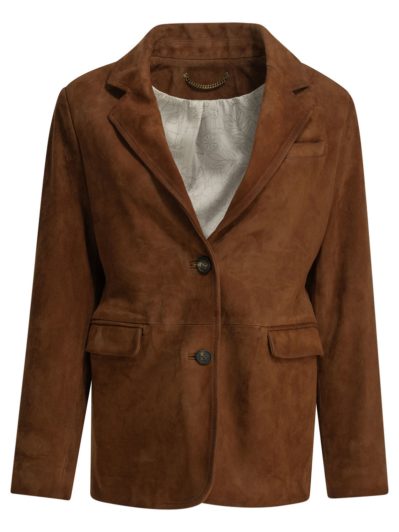 Golden Goose Golden Goose Journey Leather Jacket Brown - World Class Fashion