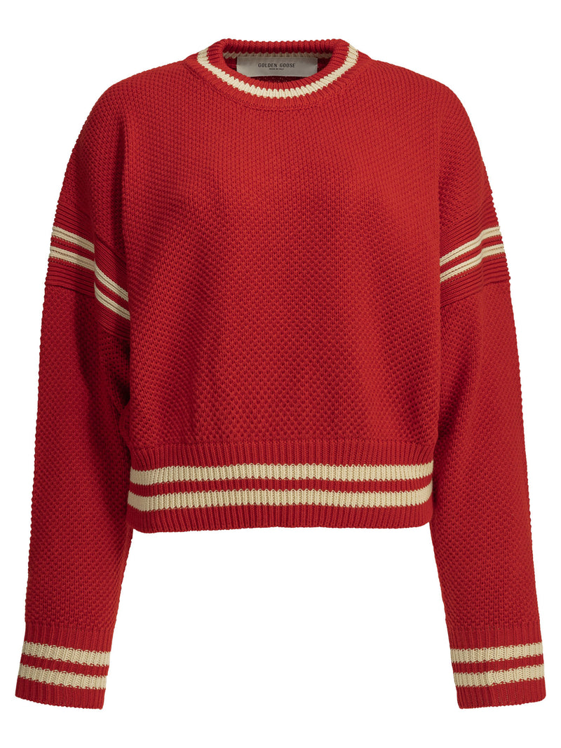 Golden Goose Golden Goose Rachel Crew-neck Sweater Red - World Class Fashion