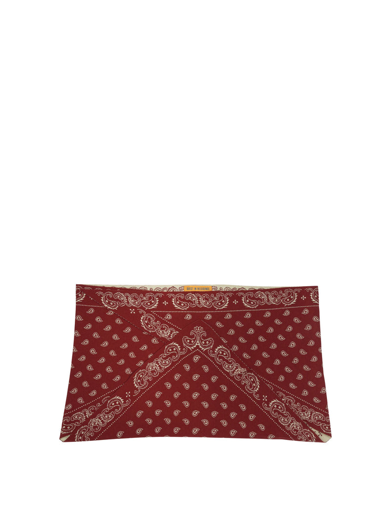 Guest In Residence Guest In Residence Cotton Silk Scarf Red - World Class Fashion