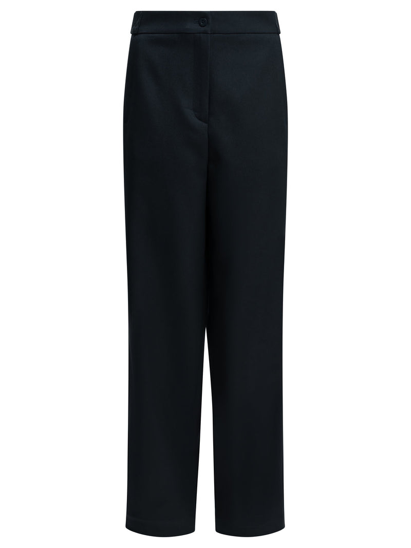 Ines De La Fressange Ines De La Fressange Virgin Wool Trousers Blue - World Class Fashion