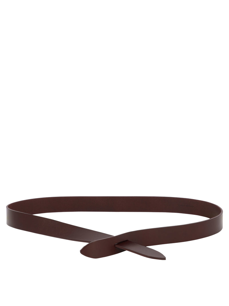 Isabel Marant Isabel Marant Lecce Leather Belt Bordeaux - World Class Fashion