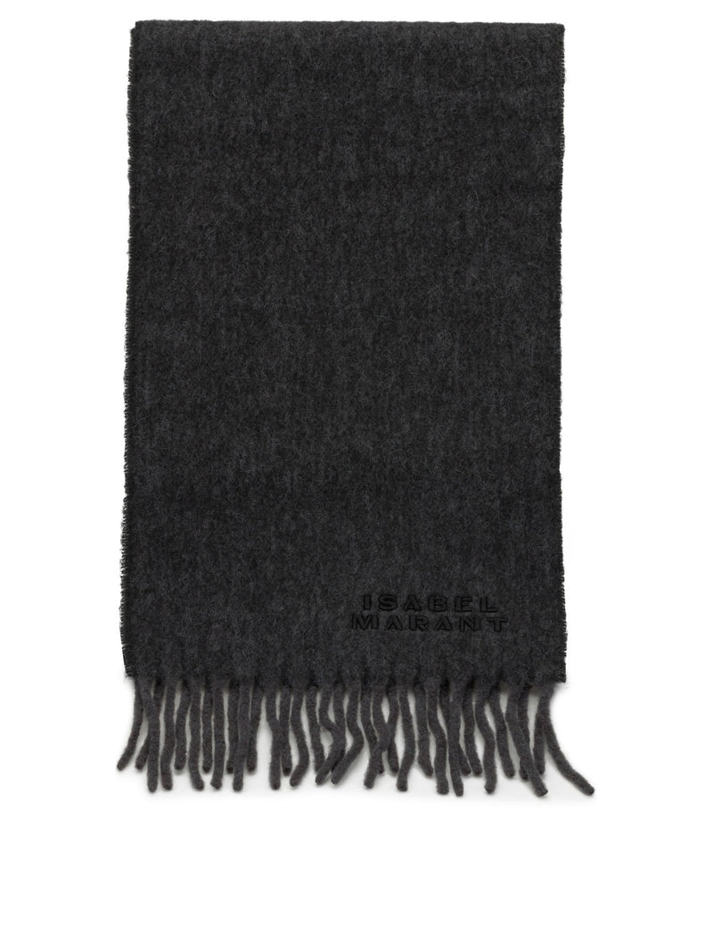 Isabel Marant Isabel Marant Firny Fringed Scarf Grey - World Class Fashion
