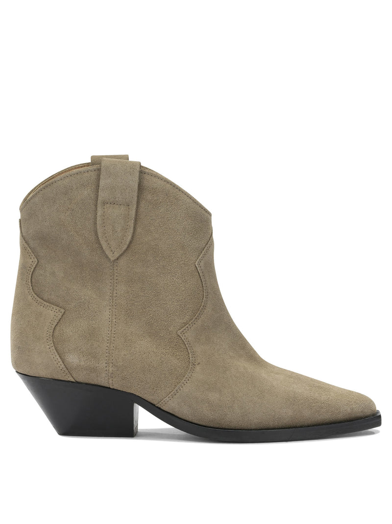 Isabel Marant Isabel Marant Dewina Cowboy Boots Beige - World Class Fashion