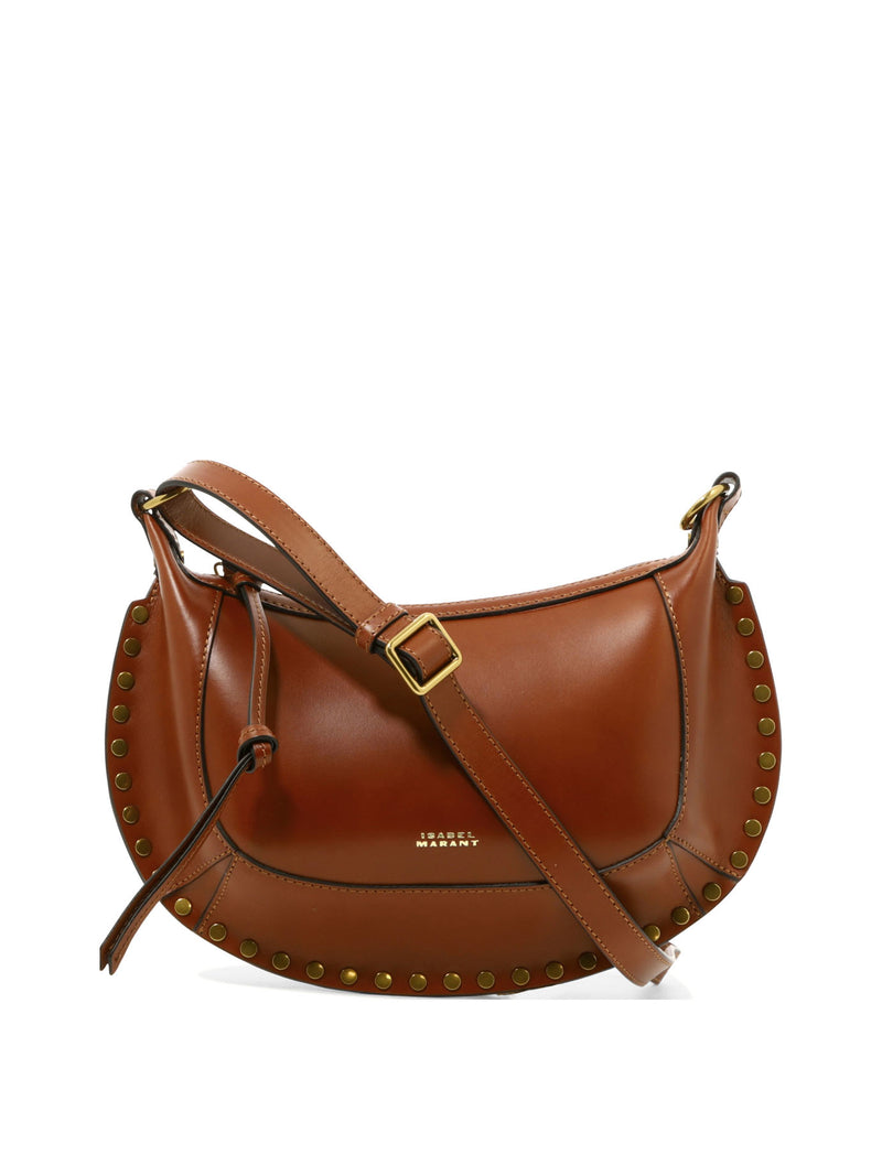 Isabel Marant Bolso de hombro pequeño Oskan Moon de Isabel Marant, color marrón - World Class Fashion