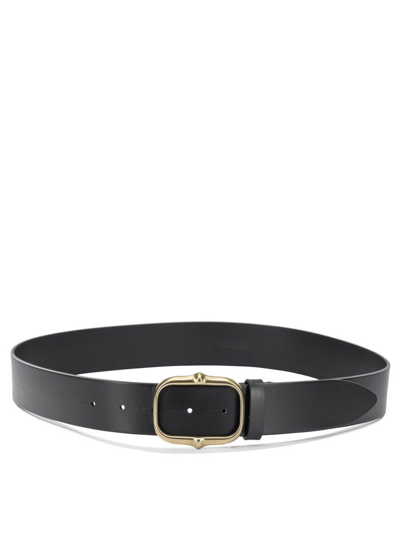 Isabel Marant Isabel Marant Holis Leather Belt Black - World Class Fashion