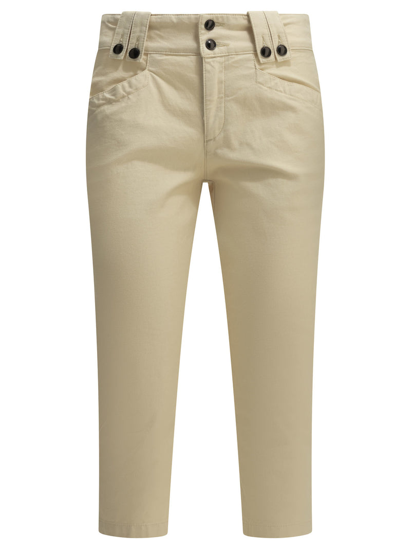 Isabel Marant Isabel Marant Berna Casual Pants Beige - World Class Fashion