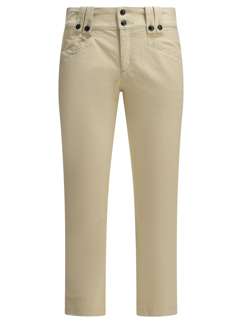 Isabel Marant Isabel Marant Birdy Casual Pants Beige - World Class Fashion