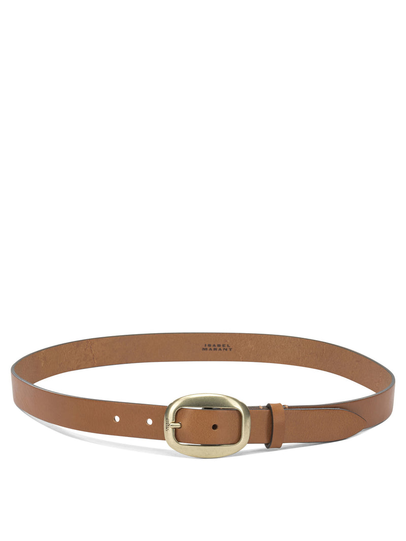 Isabel Marant Isabel Marant Dara Leather Belt Brown - World Class Fashion