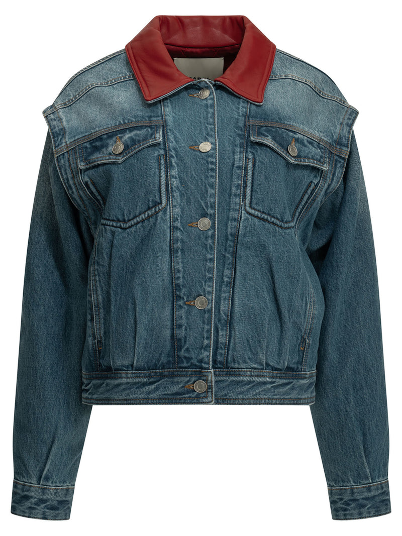 Isabel Marant Isabel Marant Devyn Denim Jacket Blue - World Class Fashion