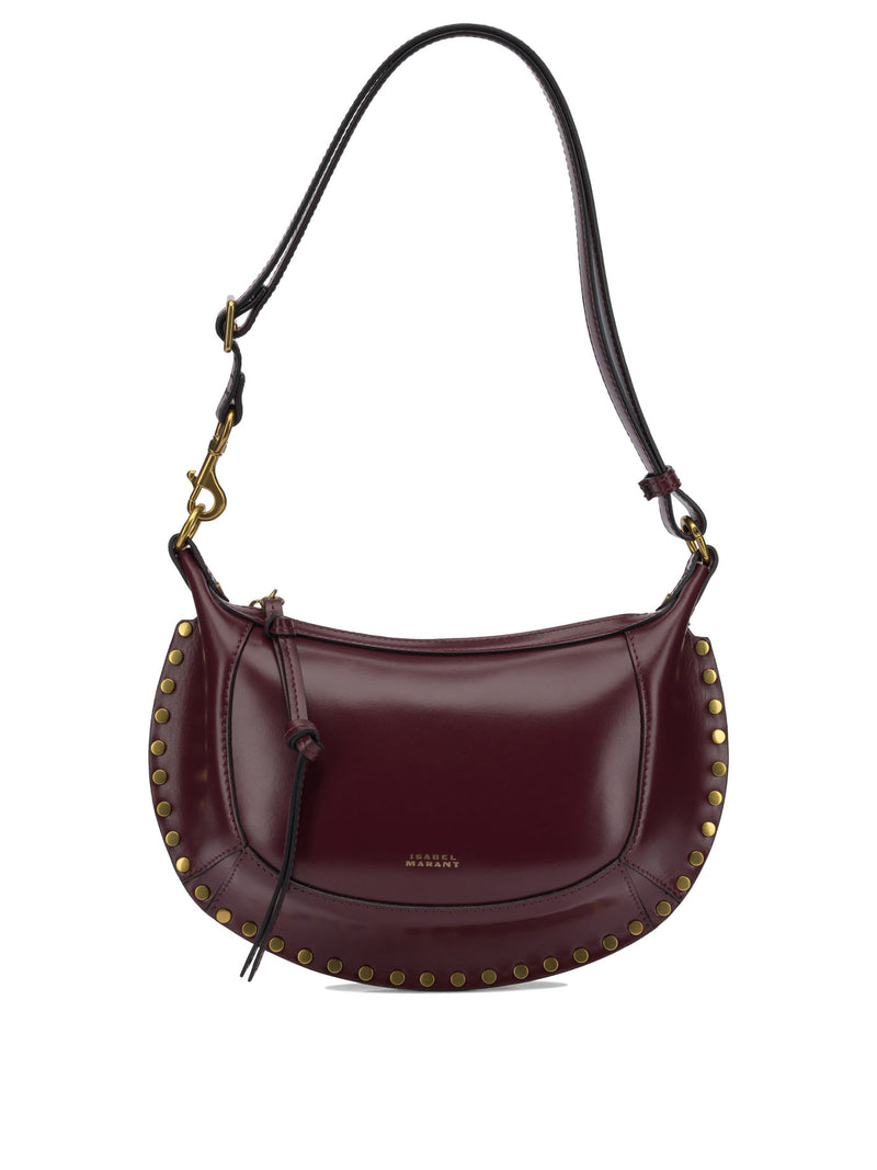 Isabel Marant Isabel Marant Oskan Moon Bolso de Hombro Pequeño Burdeos - World Class Fashion