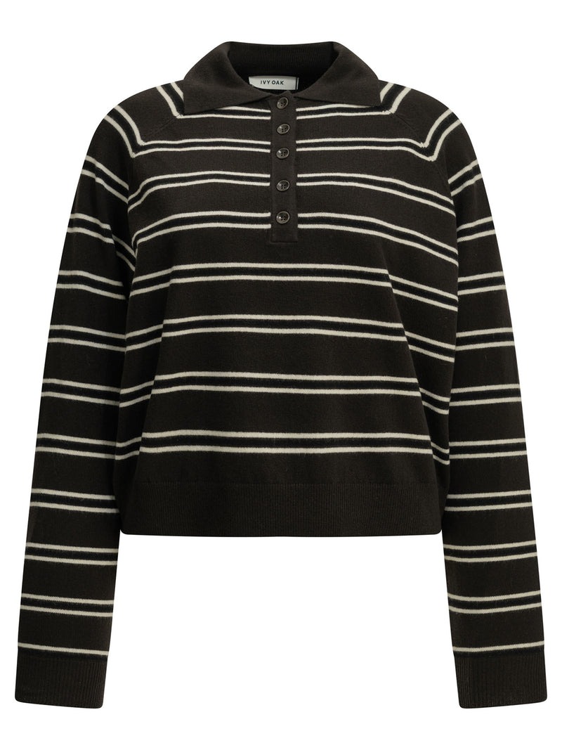 Ivy Oak Ivy Oak Merino Wool Knitwear Brown - World Class Fashion