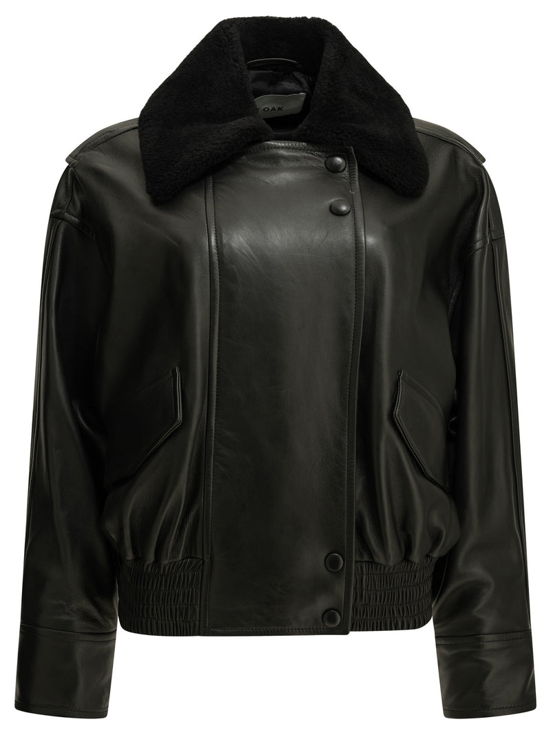 Ivy Oak Ivy Oak Laila Leather Jacket Black Women - World Class Fashion