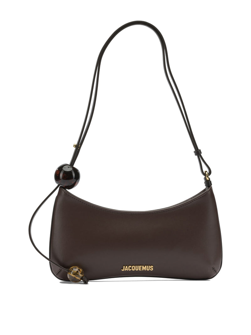 Jacquemus Jacquemus Le Bisou Perle Small Shoulder Bag Brown - World Class Fashion