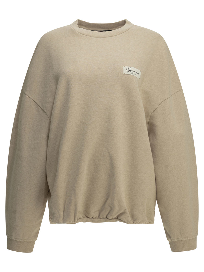 Jacquemus Jacquemus Le Sweatshirt Montaigne Beige Women - World Class Fashion