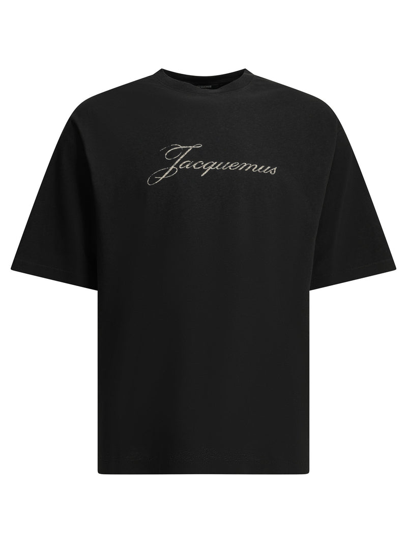 Jacquemus Jacquemus Crew-neck T-shirt Black Men - World Class Fashion