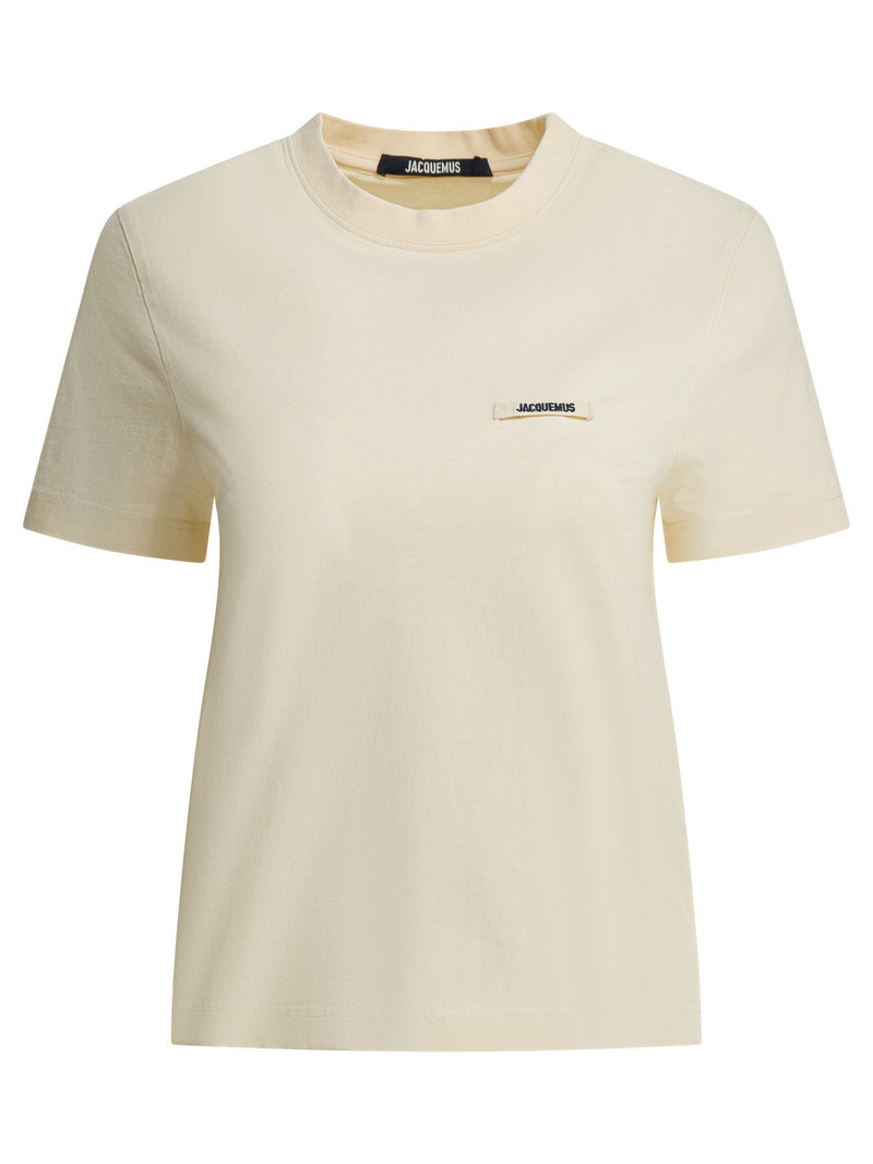 Jacquemus Jacquemus Gros Grain Crewneck T-shirt Beige Women - World Class Fashion