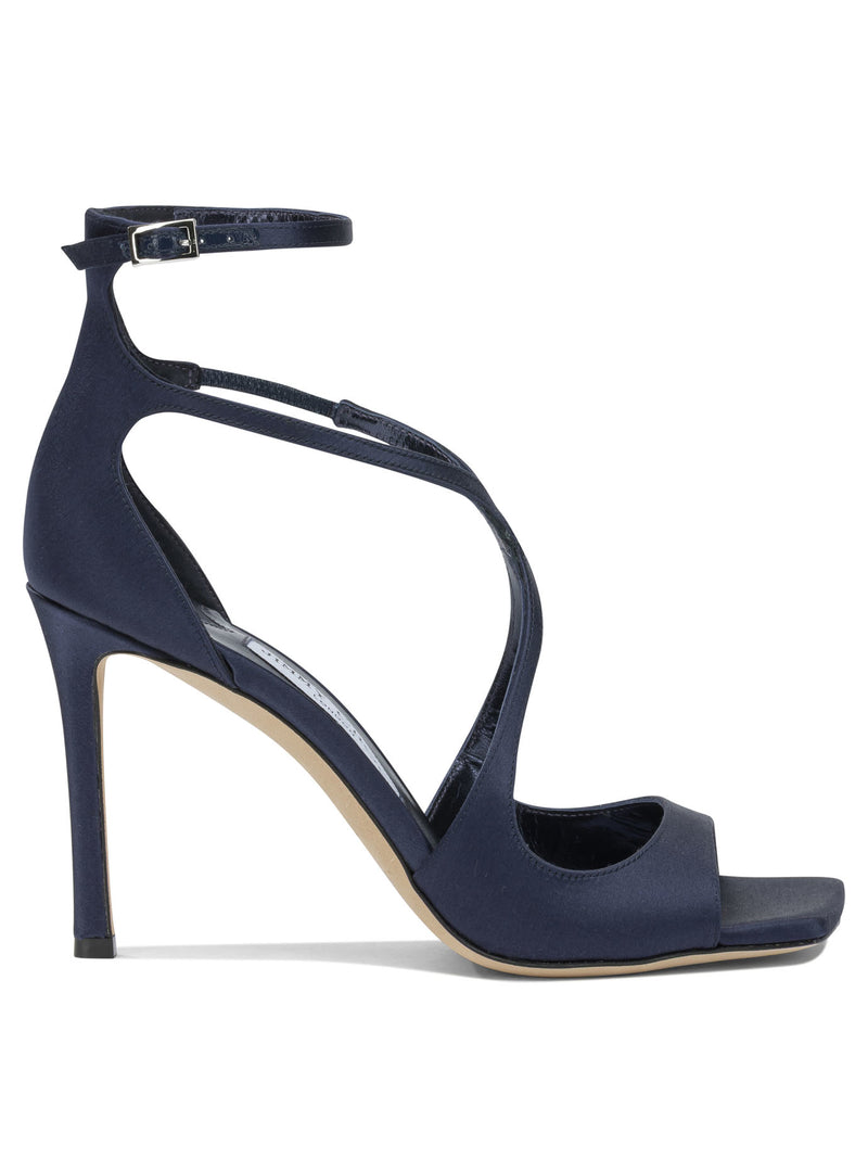 Jimmy Choo Jimmy Choo Azia 95mm Heeled Sandals Blue - World Class Fashion